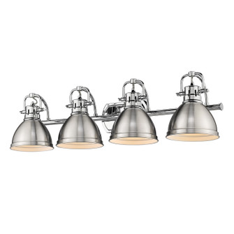 Bathroom Fixtures Four Lights by Golden ( 62 | 3602-BA4 CH-PW Duncan ) 