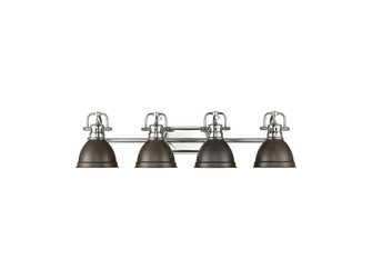 Bathroom Fixtures Four Lights by Golden ( 62 | 3602-BA4 CH-RBZ Duncan ) 