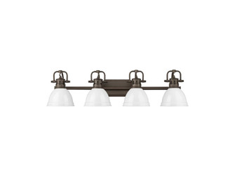 Bathroom Fixtures Four Lights by Golden ( 62 | 3602-BA4 RBZ-WH Duncan ) 