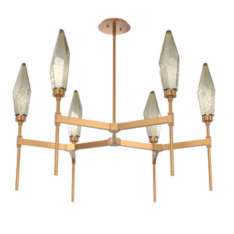 Mid. Chandeliers Glass Up by Hammerton Studio ( 404 | CHB0050-37-NB-CB-001-L3 Rock Crystal ) 