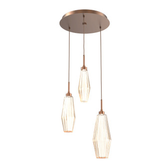 Mini Pendants 3 Light Cluster by Hammerton Studio ( 404 | CHB0049-03-BB-RA-C01-L1 Aalto ) 