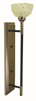 Sconces Single Glass by Framburg ( 8 | 5679 PN/MBLACK Sconces ) 