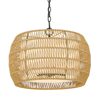 Mini Chandeliers Drum Shade by Golden ( 62 | 6805-4 BLK-NR Everly ) 