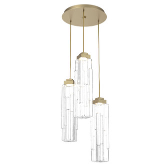 Mini Pendants 3 Light Cluster by Hammerton Studio ( 404 | CHB0056-03-GB-LC-C01-L1 Ledgestone ) 