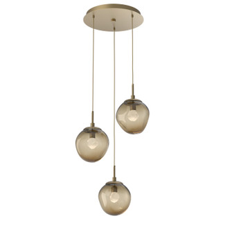 Mini Pendants 3 Light Cluster by Hammerton Studio ( 404 | CHB0066-03-GB-ZB-C01-L1 Aster ) 