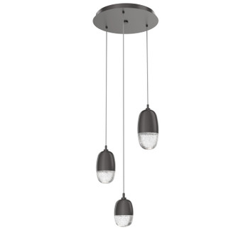 Mini Pendants 3 Light Cluster by Hammerton Studio ( 404 | CHB0079-03-GP-PC-C01-L3 Pebble ) 