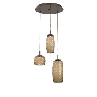 Mini Pendants 3 Light Cluster by Hammerton Studio ( 404 | CHB0091-03-FB-B-C01-L3 Vessel ) 