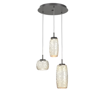 Mini Pendants 3 Light Cluster by Hammerton Studio ( 404 | CHB0091-03-GP-A-C01-L3 Vessel ) 