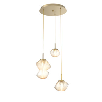 Mini Pendants 3 Light Cluster by Hammerton Studio ( 404 | CHB0089-03-GB-A-C01-L3 Mesa ) 