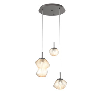 Mini Pendants 3 Light Cluster by Hammerton Studio ( 404 | CHB0089-03-GP-A-C01-L1 Mesa ) 