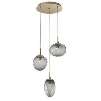 Mini Pendants 3 Light Cluster by Hammerton Studio ( 404 | CHB0069-03-GB-FS-C01-L1 Cosmos ) 