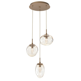 Mini Pendants 3 Light Cluster by Hammerton Studio ( 404 | CHB0069-03-NB-GA-C01-L1 Cosmos ) 