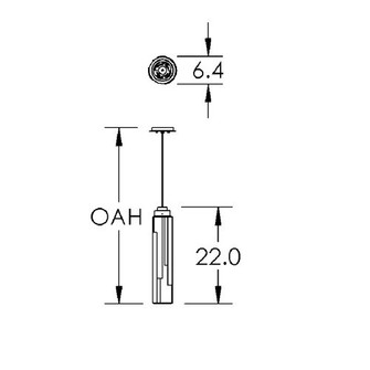 Mini Pendants Glass Down by Hammerton Studio ( 404 | LAB0056-01-BS-LC-C01-L1 Ledgestone ) 