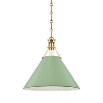 Pendants Metal Shade by Hudson Valley ( 70 | MDS352-AGB/LFG Painted No.2 ) 
