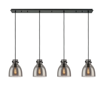 Linear/Island 4 Light + by Innovations ( 405 | 124-410-1PS-BK-G412-8SM Downtown Urban ) 