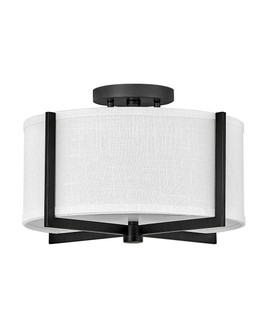 Semi-Flush Mts. Drum Shade by Hinkley ( 13 | 41706BK Axis Off White ) 