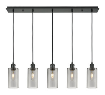 Linear/Island 4 Light + by Innovations ( 405 | 125B-5P-BK-G434-7SM Downtown Urban ) 