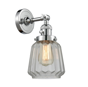 Sconces Single Glass by Innovations ( 405 | 203SW-PC-G142 Franklin Restoration ) 