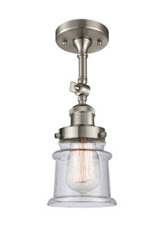 Semi-Flush Mts. Glass Down by Innovations ( 405 | 201F-SN-G184S-LED Franklin Restoration ) 