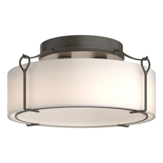 Semi-Flush Mts. Drum Shade by Hubbardton Forge ( 39 | 121145-SKT-07-GG0216 Bow ) 