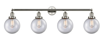Bathroom Fixtures Four Lights by Innovations ( 405 | 215-PN-G202-8-LED Franklin Restoration ) 