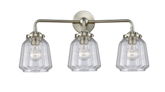 Bathroom Fixtures Three Lights by Innovations ( 405 | 284-3W-SN-G142-LED Nouveau ) 