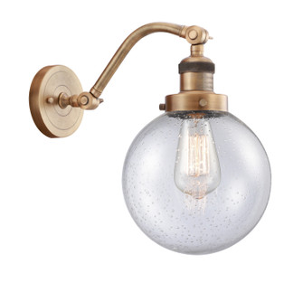 Sconces Single Glass by Innovations ( 405 | 515-1W-BB-G204-8-LED Franklin Restoration ) 