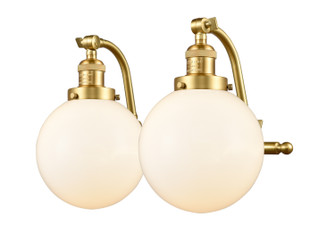 Bathroom Fixtures Two Lights by Innovations ( 405 | 515-2W-SG-G201-8-LED Franklin Restoration ) 