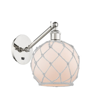 Sconces Single Glass by Innovations ( 405 | 317-1W-PN-G121-8RW-LED Ballston ) 