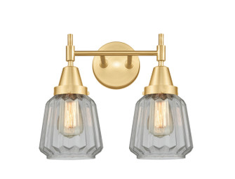 Bathroom Fixtures Two Lights by Innovations ( 405 | 447-2W-SG-G142-LED Caden ) 
