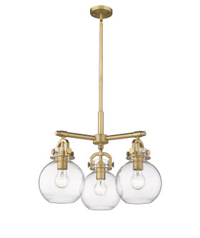 Mini Chandeliers Glass Shade by Innovations ( 405 | 410-3CR-BB-G410-7CL Downtown Urban ) 