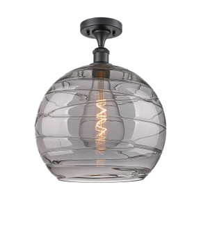 Semi-Flush Mts. Glass Down by Innovations ( 405 | 516-1C-BK-G1213-14SM Ballston ) 