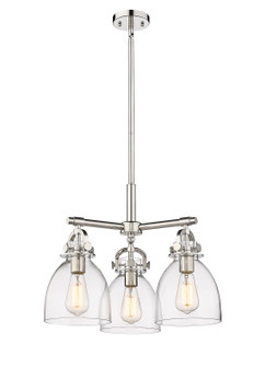 Mini Chandeliers Glass Shade by Innovations ( 405 | 410-3CR-PN-G412-7CL Downtown Urban ) 