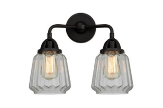 Bathroom Fixtures Two Lights by Innovations ( 405 | 288-2W-BK-G142 Nouveau 2 ) 