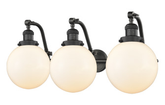 Bathroom Fixtures Three Lights by Innovations ( 405 | 515-3W-OB-G201-8-LED Franklin Restoration ) 