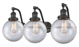 Bathroom Fixtures Three Lights by Innovations ( 405 | 515-3W-OB-G202-8 Franklin Restoration ) 