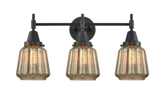 Bathroom Fixtures Three Lights by Innovations ( 405 | 447-3W-BK-G146-LED Caden ) 