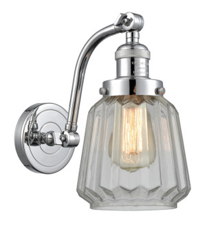Sconces Single Glass by Innovations ( 405 | 515-1W-PC-G142 Franklin Restoration ) 