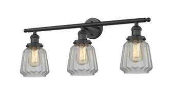 Bathroom Fixtures Three Lights by Innovations ( 405 | 205-BK-G142-LED Franklin Restoration ) 