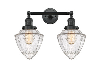 Bathroom Fixtures Two Lights by Innovations ( 405 | 208-BK-G664-7-LED Franklin Restoration ) 