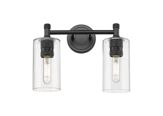 Bathroom Fixtures Two Lights by Innovations ( 405 | 434-2W-BK-G434-7CL Downtown Urban ) 