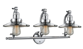 Bathroom Fixtures Three Lights by Innovations ( 405 | 515-3W-PC-M7-LED Franklin Restoration ) 