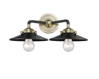 Bathroom Fixtures Two Lights by Innovations ( 405 | 284-2W-BAB-M6-BK-LED Nouveau ) 