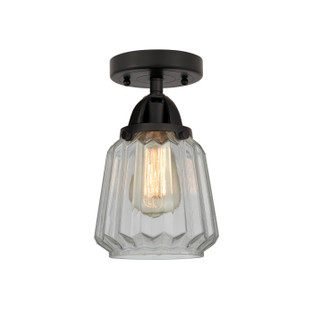 Semi-Flush Mts. Glass Down by Innovations ( 405 | 288-1C-BK-G142-LED Nouveau 2 ) 