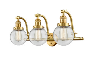 Bathroom Fixtures Three Lights by Innovations ( 405 | 515-3W-SG-G202-6 Franklin Restoration ) 
