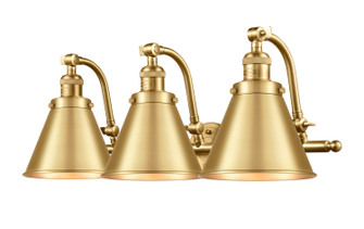 Bathroom Fixtures Three Lights by Innovations ( 405 | 515-3W-SG-M13-SG-LED Franklin Restoration ) 