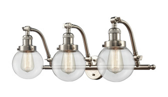 Bathroom Fixtures Three Lights by Innovations ( 405 | 515-3W-SN-G202-6-LED Franklin Restoration ) 