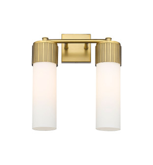 Bathroom Fixtures Two Lights by Innovations ( 405 | 428-2W-BB-G428-12WH Downtown Urban ) 