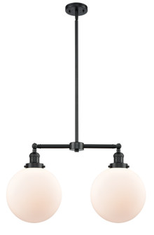 Mid. Chandeliers Glass Down by Innovations ( 405 | 209-OB-G201-10 Franklin Restoration ) 