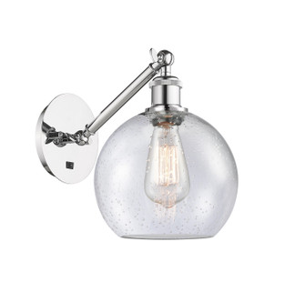Sconces Single Glass by Innovations ( 405 | 317-1W-PC-G124-8 Ballston ) 